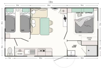 Mobile-home IRM plattegrond